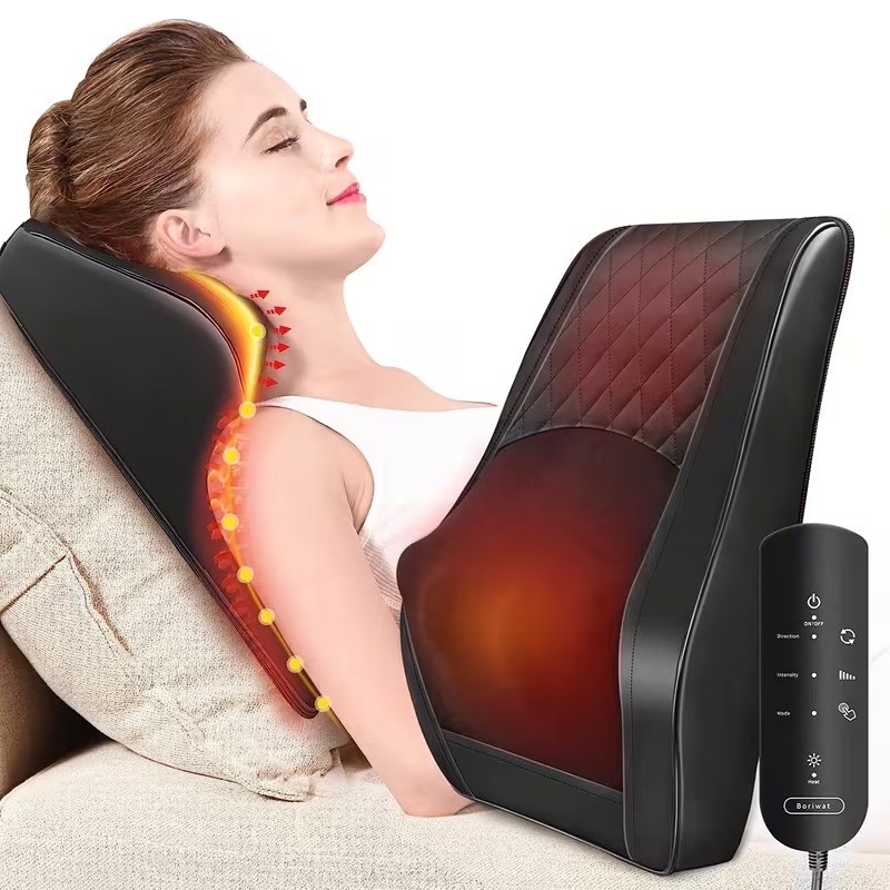 Shiatsu-Style Neck and Shoulder Massager with Heat